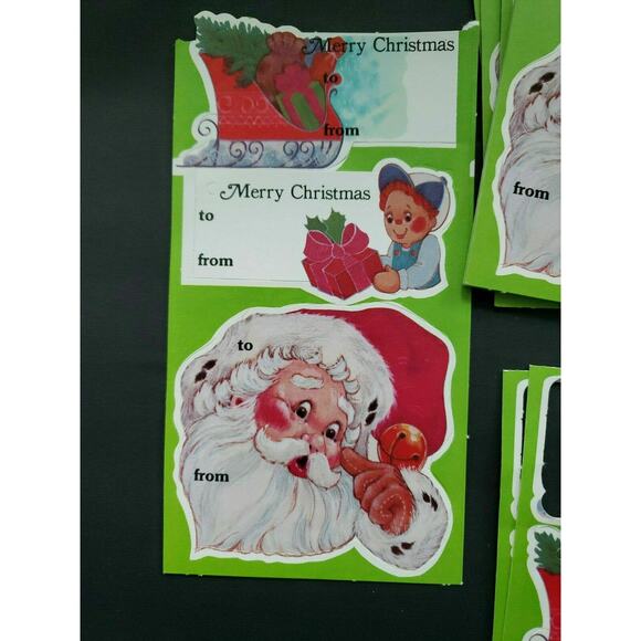 Vintage Punch out Fancy edged Gift Tags Opened Package - Picture 4 of 5